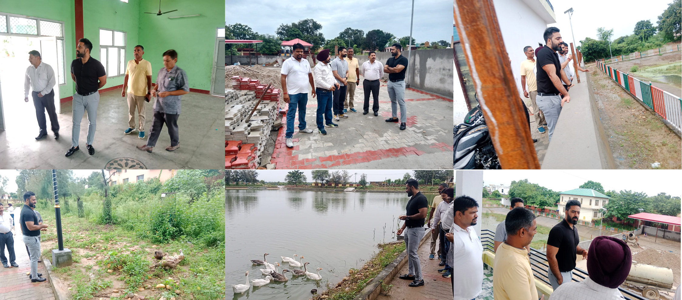 DC took stock of development works in Haroli block.